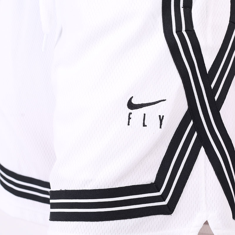 женские белые шорты  Nike  Dri-FIT Swoosh Fly Women's Basketball Shorts CK6599-100 - цена, описание, фото 2